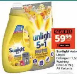 Checkers Sunlight Auto Liquid Detergent offer