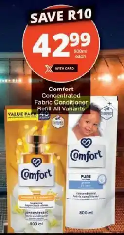 Checkers Comfort Concentrated Fabric Conditioner offer
