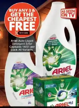 Checkers Ariel Auto Liquid Detergent Capsules offer