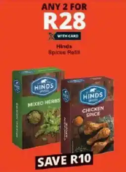 Checkers Hinds Spices Refill offer