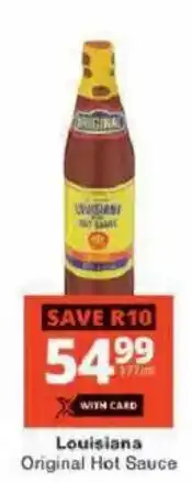Checkers Louisiana Original Hot Sauce offer