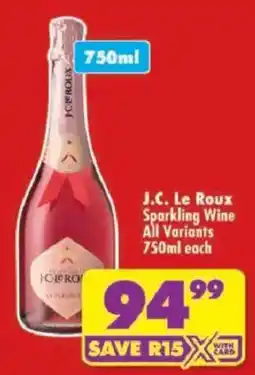 Shoprite J.C. Le Roux Sparkling Wine offer