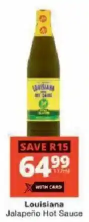 Checkers Louisiana Jalapeño Hot Sauce offer