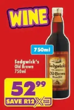 Shoprite Sedgwick's Old Brown offer