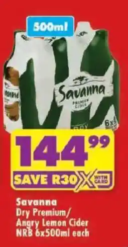Shoprite Savanna Dry Premium Cider offer