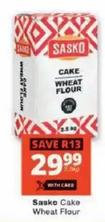 Checkers Sasko Cake Wheat Flour offer