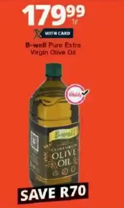 Checkers B-well Pure Extra Virgin Olive Oil offer