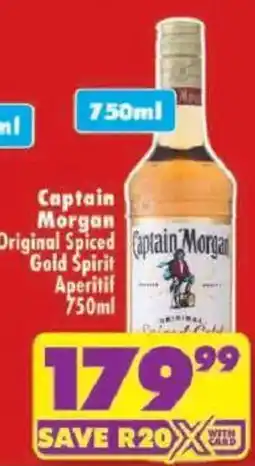 Shoprite Captain Morgan Original Spiced Gold Spirit offer