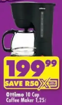 Shoprite Ottimo 10 Cup Coffee Maker offer
