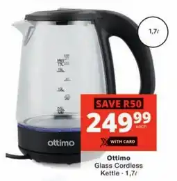 Checkers Ottimo Glass Cordless Kettle offer
