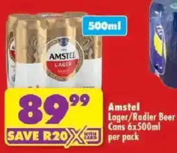 Shoprite Amstel Lager/ Radler Beer offer