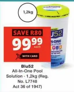 Checkers Blu52 All-In-One Pool Solution offer