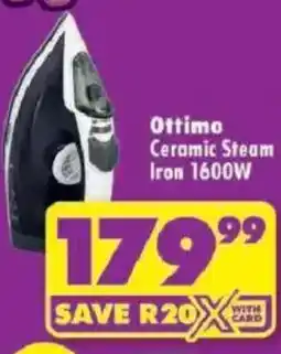 Shoprite Ottimo Ceramic Steam Iron offer