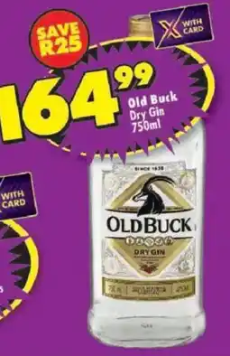Shoprite Old Buck Dry Gin offer
