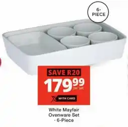 Checkers White Mayfair Ovenware Set offer