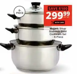 Checkers Majoré Silver Stainless Steel Cookware Set offer