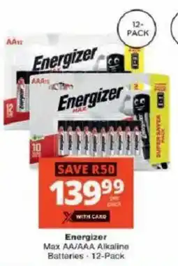 Checkers Energizer Max Alkaline Batteries offer