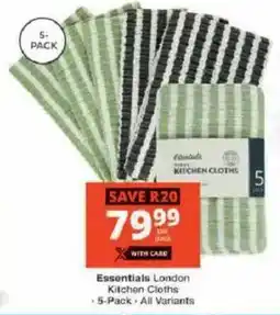 Checkers Essentials London Kitchen Cloths offer