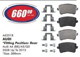Goldwagen AUDI Brake Pads offer