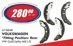 Goldwagen VOLKSWAGEN brake shoes offer