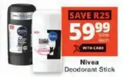 Checkers Nivea Deodorant Stick offer