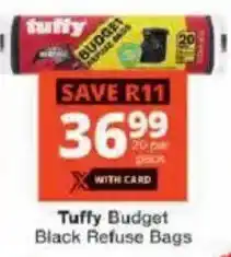 Checkers Tuffy Budget Bags offer