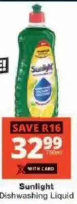 Checkers Sunlight Dishwashing Liquid offer
