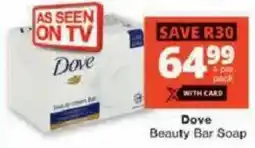 Checkers Dove Beauty Bar Soap offer