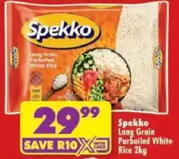 Shoprite Spekko Long Grain Parboiled White Rice offer