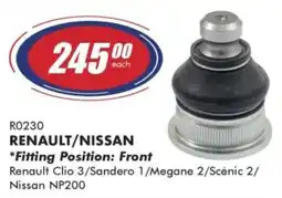 Goldwagen Renault/Nissan Front Suspension Bush offer