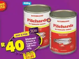 Shoprite Ritebrand Pilchards in Tomato Sauce offer