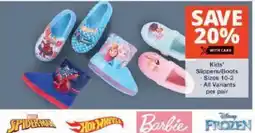 Checkers Kids' Slippers/Boots offer
