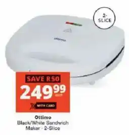 Checkers Ottimo Black/White Sandwich Maker offer