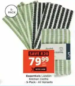 Checkers Essentials London Kitchen Cloths offer