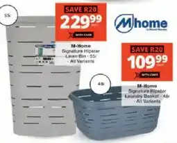 Checkers M-Home Signature Hipster Linen Bin offer
