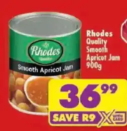 Shoprite Rhodes Smooth Apricot Jam offer