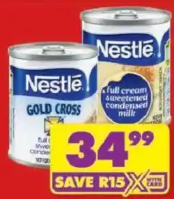 Shoprite Nestle Gold Cross full cream sweetened condensed milk offer