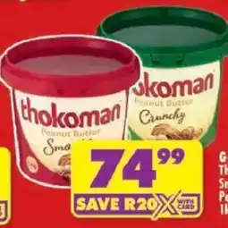 Shoprite thokoman Peanut Butter offer