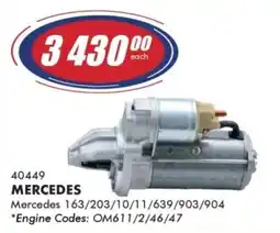 Goldwagen MERCEDES starter offer