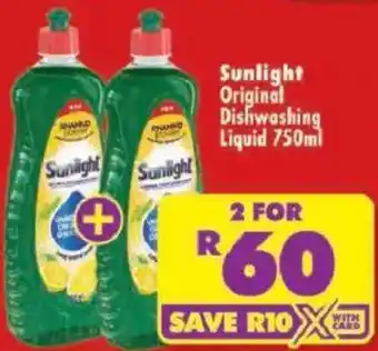 Shoprite Sunlight Original Dishwashing Liquid offer