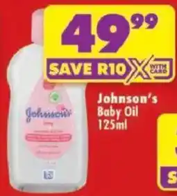 Shoprite Johnson's Baby Oil offer