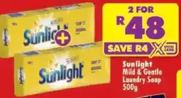 Shoprite Sunlight Mild & Gentle Laundry Soap offer