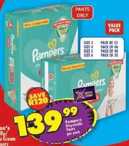Shoprite Pampers Disposable Pants offer