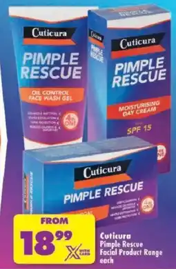 Shoprite Cuticura Pimple Rescue Facial Product Range offer