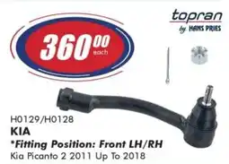 Goldwagen topran by HANS PRIES H0129/H0128 KIA offer