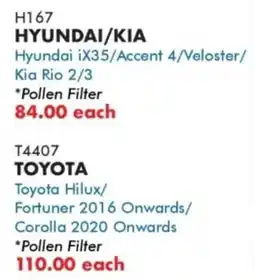 Goldwagen HYUNDAI/KIA Pollen Filter offer