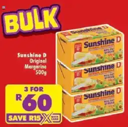 Shoprite Sunshine D Original Margarine offer