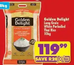 Shoprite Golden Delight Long Grain White Parboiled Thai Rice offer