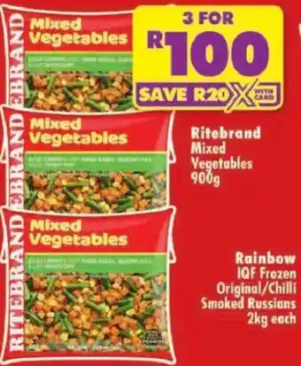Shoprite Ritebrand Mixed Vegetables offer