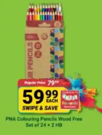 PNA Colouring Pencils Wood Free